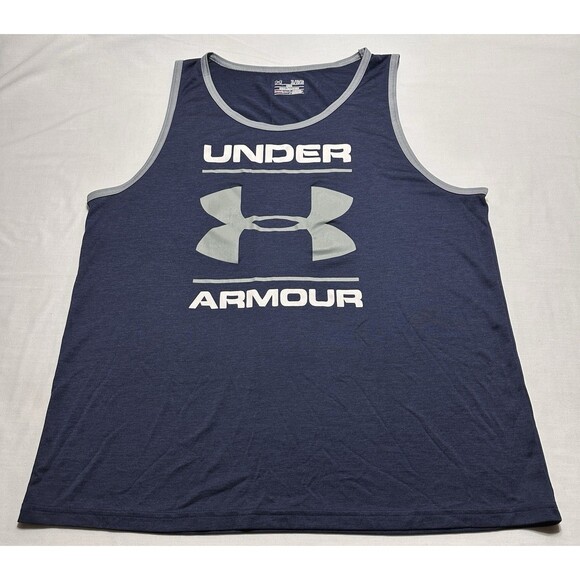 Under Armour Heatgear Mens Size XL Tank Top Loose Fit Activewear Gym Running - Picture 1 of 8